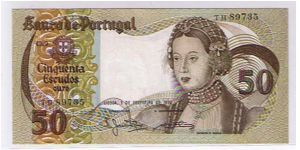 PORUGAL- 50 ESCUDOS Banknote