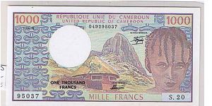 CAMEROUN 1000 FRANCS Banknote