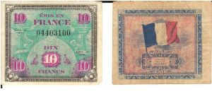 P116
10 Francs
Military Currency Banknote