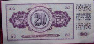 Banknote from Yugoslavia