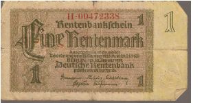 P173
1 Rentenmark Banknote