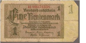 P173
1 Rentenmark Banknote