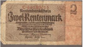 P174
2 Rentenmark Banknote