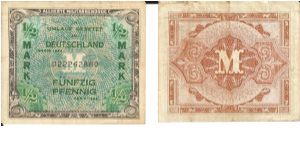 P191
1/2 Mark Banknote