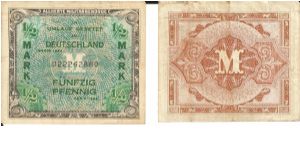 P191
1/2 Mark Banknote