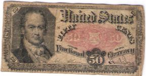 50 cents, Fractional Currency Banknote