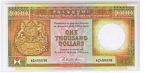 HSBC $1000 Banknote