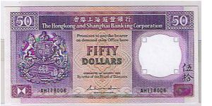 HSBC $50 Banknote