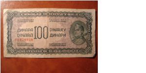 100 dinara 1944 Banknote