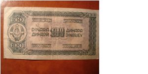 Banknote from Yugoslavia