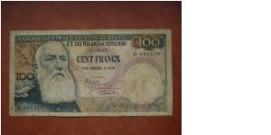 Belgian Congo 100 francs 1955, Banknote