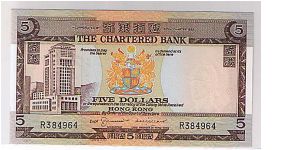 CHARTERED BANK $5 Banknote
