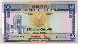 CHARTERED BANK $50 A PREFIX Banknote