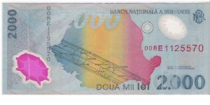 2.000 LEI

POLYMER NOTE

008E  1125570

P # 111 Banknote