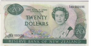 NZ $20 Banknote