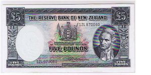NZ 5 POUNDS Banknote