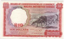 MALAYSIA $10 Banknote