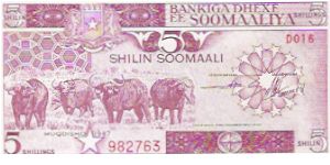 5 SHILLINGS

D016
982763

P # 31 C Banknote