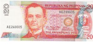 20 PISO

AE 248605

NEW 2006 ISSUE Banknote