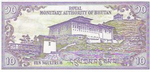 Banknote from Bhutan