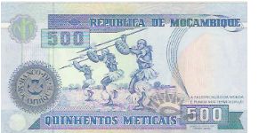 Banknote from Mozambique