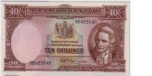 BANK OF NZ 10/- Banknote