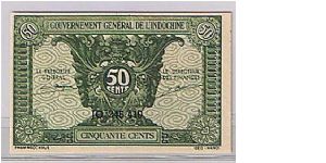 FRENCH INDOCHINA
 50 CENTS Banknote