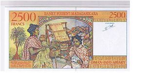 Banknote from Madagascar