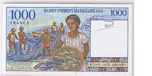 Banknote from Madagascar