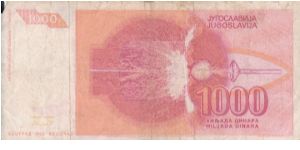 Banknote from Yugoslavia