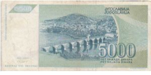 Banknote from Yugoslavia