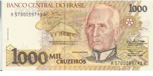 Brazil 1000 Cruzeiros Banknote