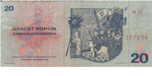 Banknote from Czech Republic