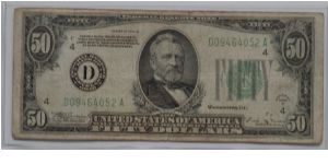 1934B D_A Cleveland Note from circulation Banknote