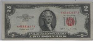 1953B A_A Two Banknote