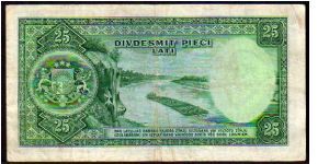 Banknote from Latvia