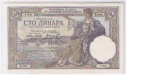 BANK OF YUGOSLAVIA
100 DINARA Banknote