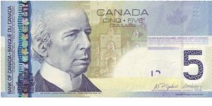 Canada $5 New Style, Issue of 2006 Banknote