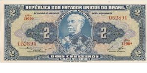 2 Cruzieros - I believe this to be from 1944, but can't find any date to signify otherwise. Banknote