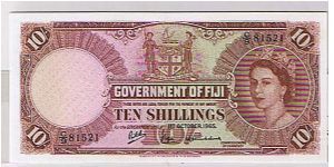 GOVERNMENT OF FIJI
 10/- Banknote