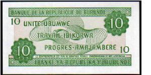 Banknote from Burundi