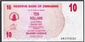 10 Dollars__
Pk 39__

Bearer Cheque
 Banknote