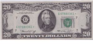 1974 $20 CHICAGO FRN

**STAR NOTE** Banknote