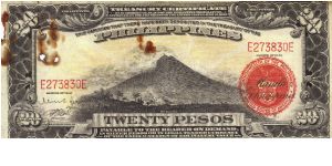 PI-93 Philippine 20 Pesos Treasury Certificate (Holes). Banknote