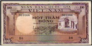 *VIETNAM-SOUTH*
__

100 Dong__
Pk 18
 Banknote