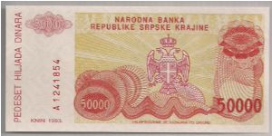 Banknote from Croatia