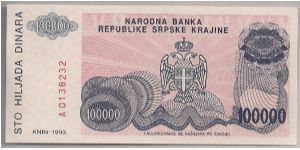 Banknote from Croatia