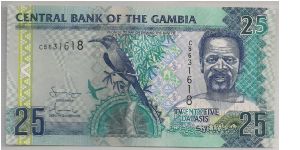 Gambia 25 Dalasis 2006 P27. Banknote