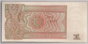 Banknote from Myanmar