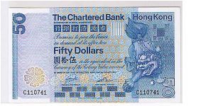THE CHARTERED BANK $50 1ST SERIES WITH 'C ' Banknote